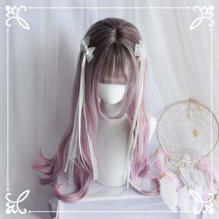 Pastel Mixed Color Long Curl Wig C13684 - Cospicky