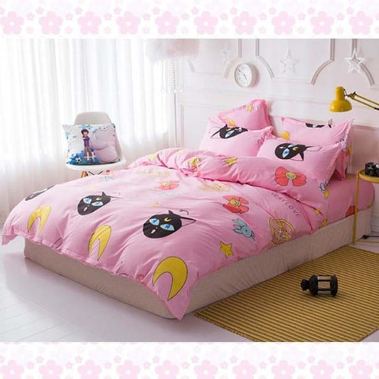 Pastel Sailor Moon Bedding Sheet Set S12816