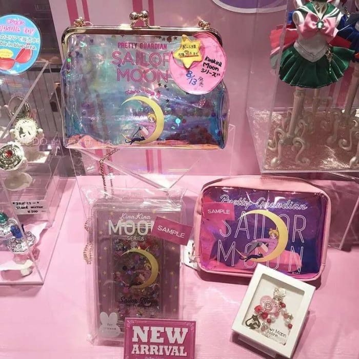 Pastel Sailor Moon Hologram Cross Body Bag/Makeup Bag C14016