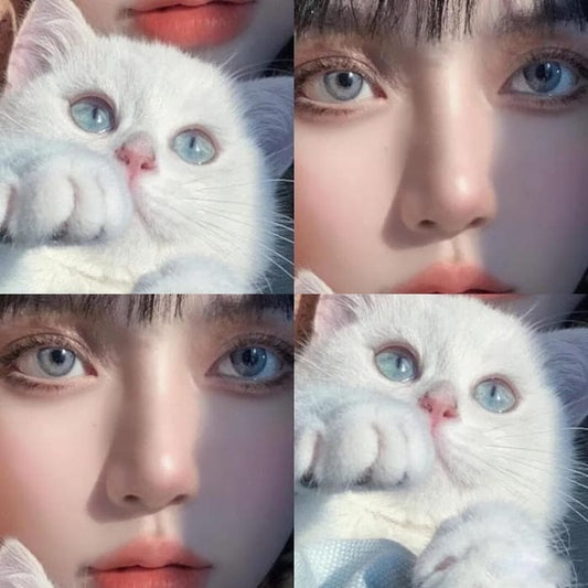 Perfect Color Sweet Natural Blue Gray Contact Lenses SS1889 