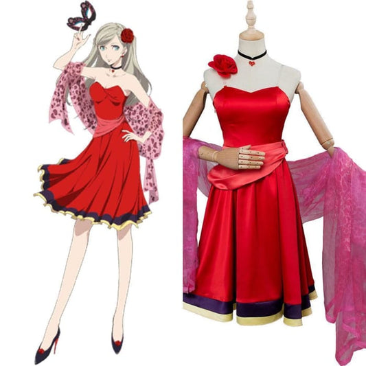 Persona 5 Anne Takamaki Masquerade Party Cosplay Costume - Cospicky