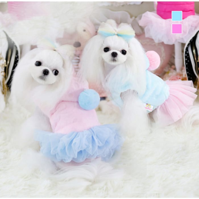 Pink Lollypop Plush Dress Doggie Clothing CP1811777 - Cospicky