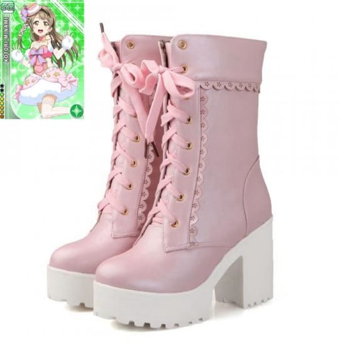 Pink Lovelive Minami Kotori Cosplay Boots CP168155 - Cospicky