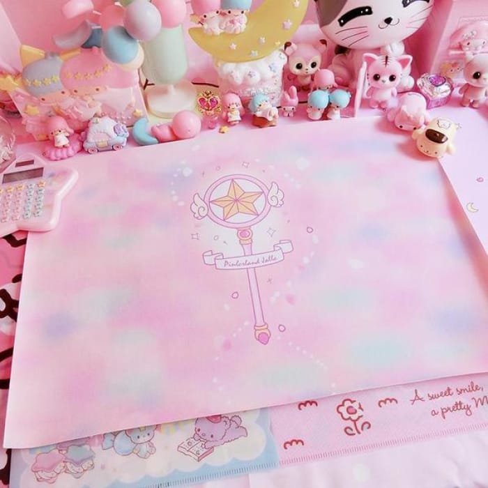 Pink Sailor Moon Kawaii Wand PU Table Mat CP1811910 - Cospicky