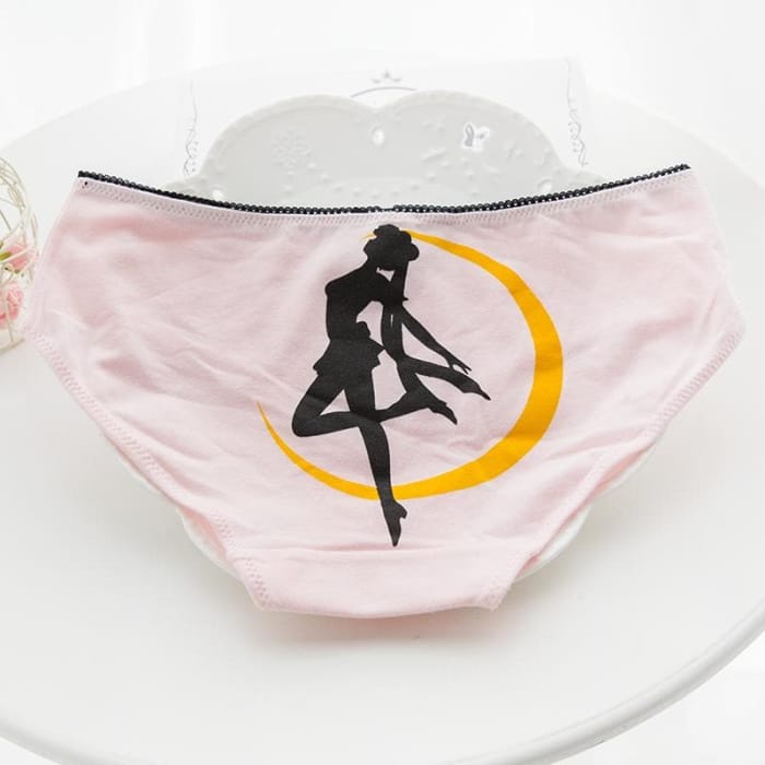 Pink/Black Kawaii Sailor Moon Luna Undies C13590