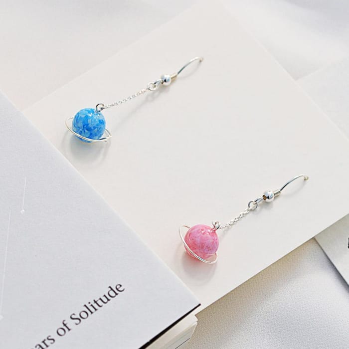 Pink/Blue Fairy Planetary Earrings CP1811838 - Cospicky