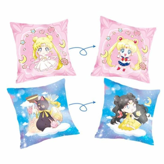 Pink/Blue Sailor Moon Luna Double-Sided Pillow Case C14233