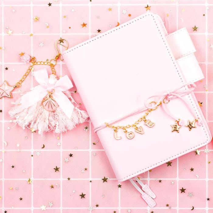 Pink/Blue/Mint/Yellow Star Love Notebook/Planner CP1710652 - Cospicky