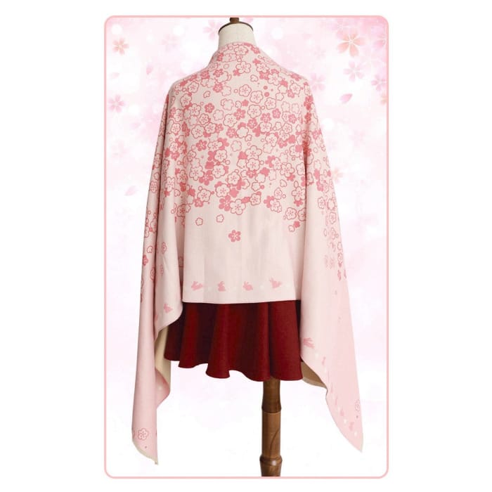 Pinky Sakura Winter Fleece Shawl CP154683 - Cospicky