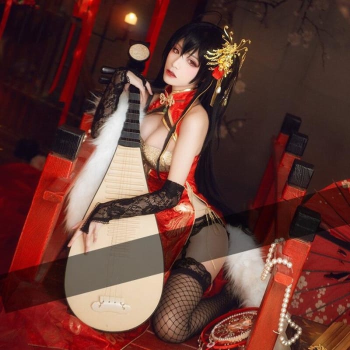 [ Pre-Sale] Anime Azur Lane Taiho Liao FengMingChunXiao Sexy Cosplay Cheongsam SS0781 - Cospicky