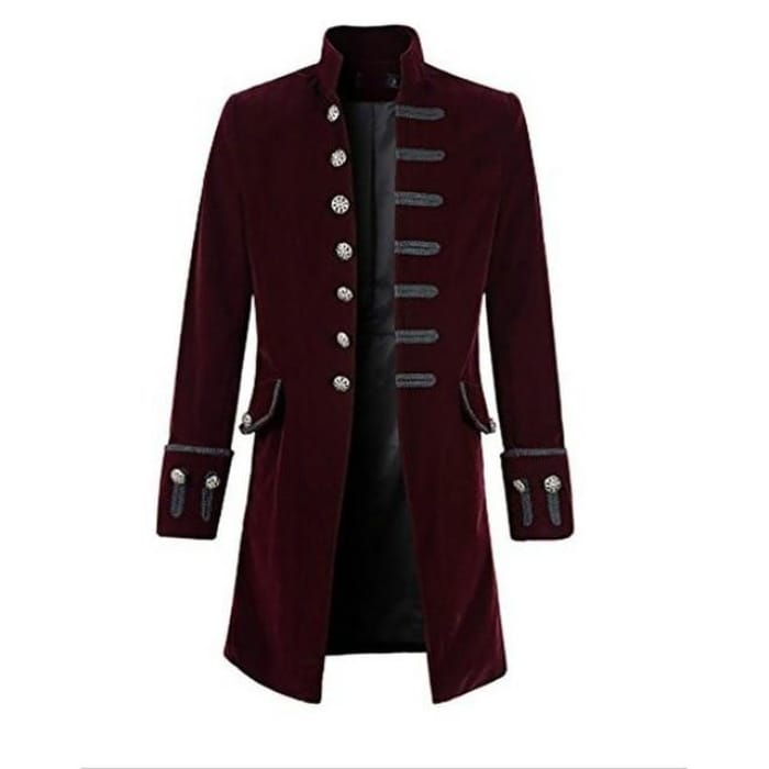 Prince Coat Steampunk Middle Ages men Goth Coat C13097 - Cospicky