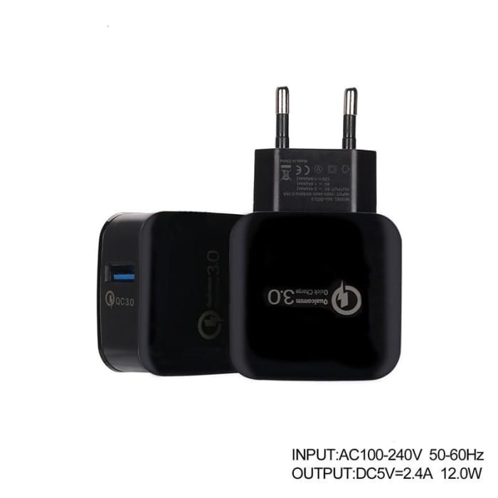 QC3.0 Fast Charger Plug 9V/12V for Smart Phone C13282 - Cospicky