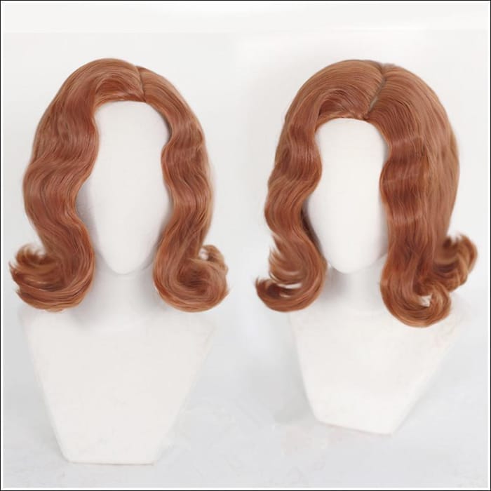 Queen's Gambit Beth Harmon Cosplay Brown Curly Wig CC0055 - Cospicky