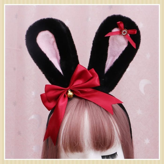 Rabbit Ear Ribbon Headband-4
