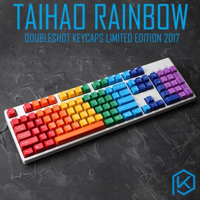 Rainbow Blank Keycap