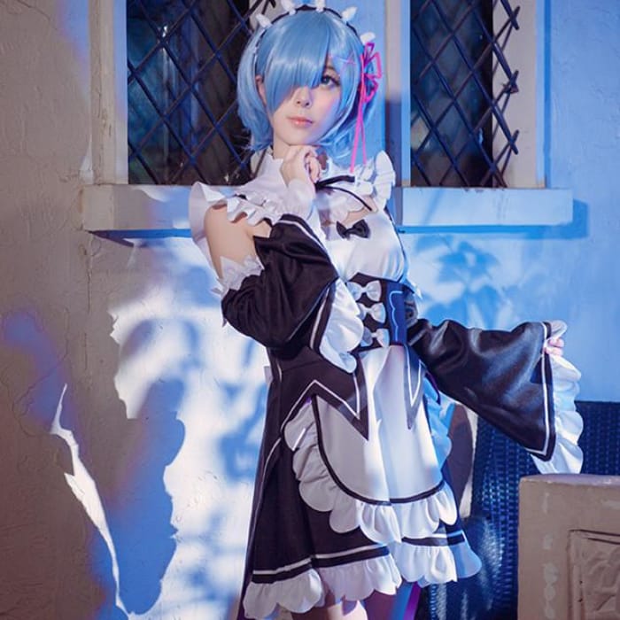 Re: Life In A Different World From Zero Rem Ram Cosplay Maid Costume CP168162 - Cospicky