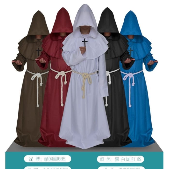 Renaissance Priest Party Costume-5