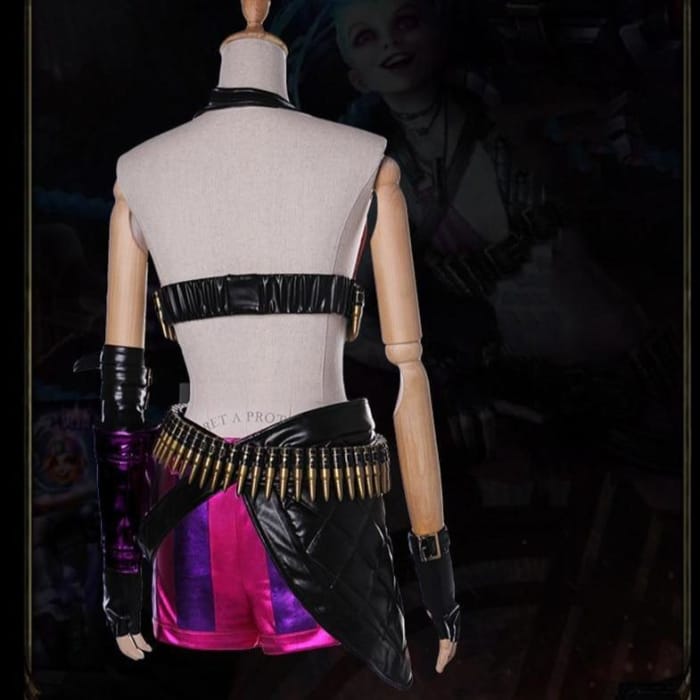 [ Reservatio] Anime Game LOL Jinx Cosplay Costume C16007 - Cospicky