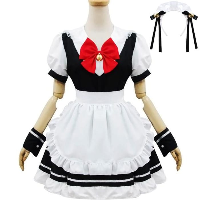 [Reservation] Kawaii Girl Caff Maid Dress Cosplay Costume CP153695 - Cospicky