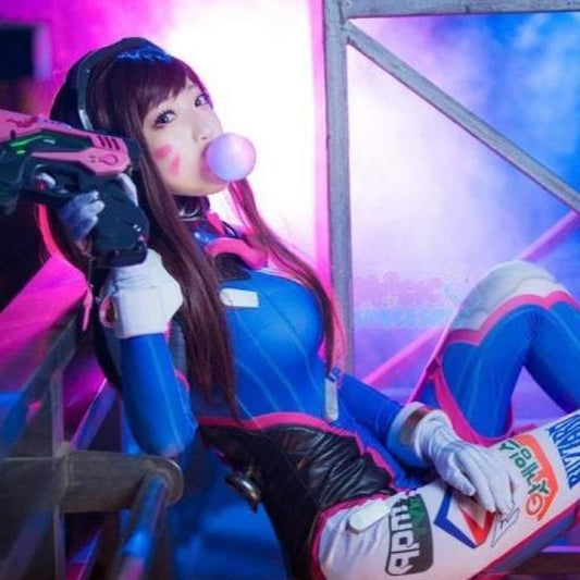 [ Reservation] New Version OVERWATCH D.va Jumpsuit With Full Armor C15979 - Cospicky