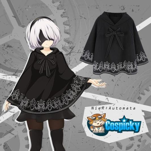 [Reservation] NieR:Automata 2B Ribbon Poncho Cape CP1710736 - Cospicky