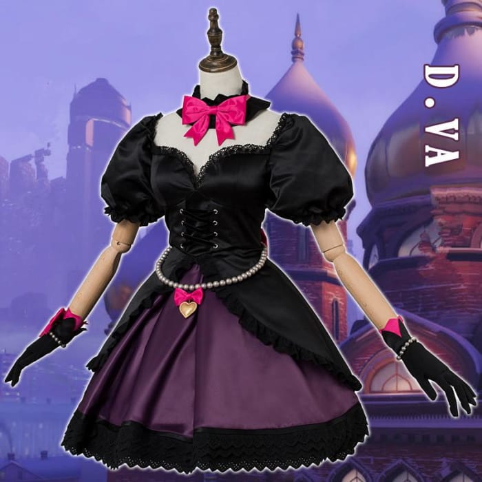 {Reservation} Normal Version Overwatch D.Va Cat Girl  Black Lolita Dress CP1812127 - Cospicky