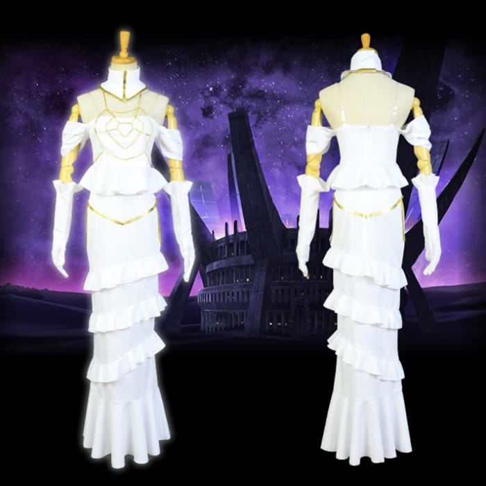 [Reservation] Overlord Albedo White Dress Costume C13593 - Cospicky