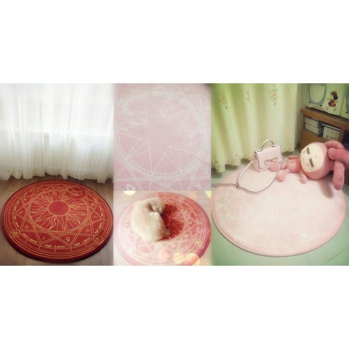 [Reservation] Pink/Dark Red Card Captor Sakura Carpet CP153429 - Cospicky
