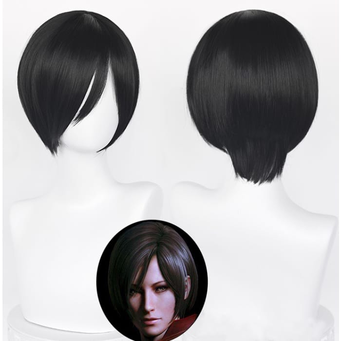 Resident Evil Ada Wong Short Black Cosplay Wig CC0320 - Cospicky