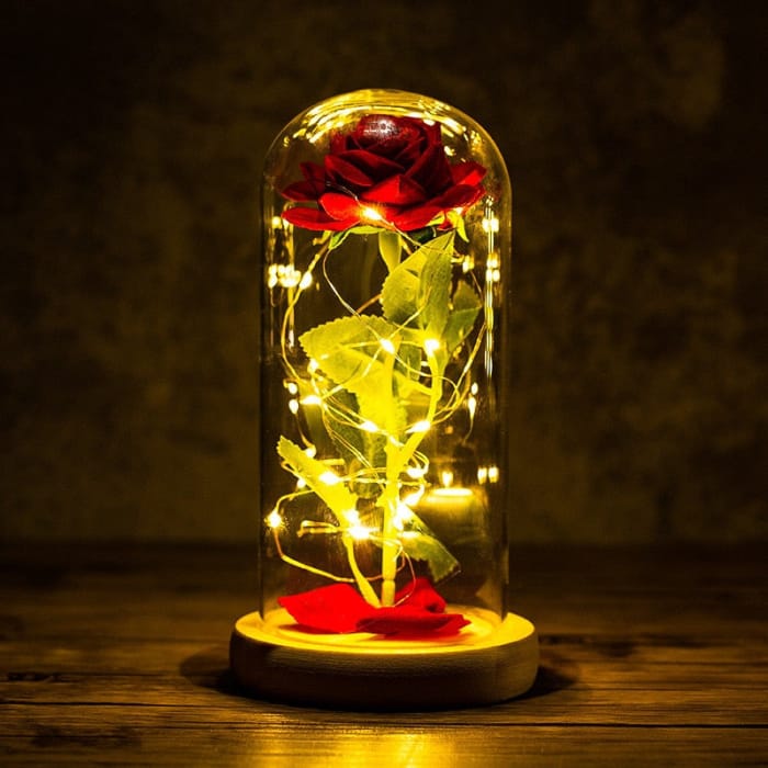 Rose LED Light In Glass - A-2 - gift