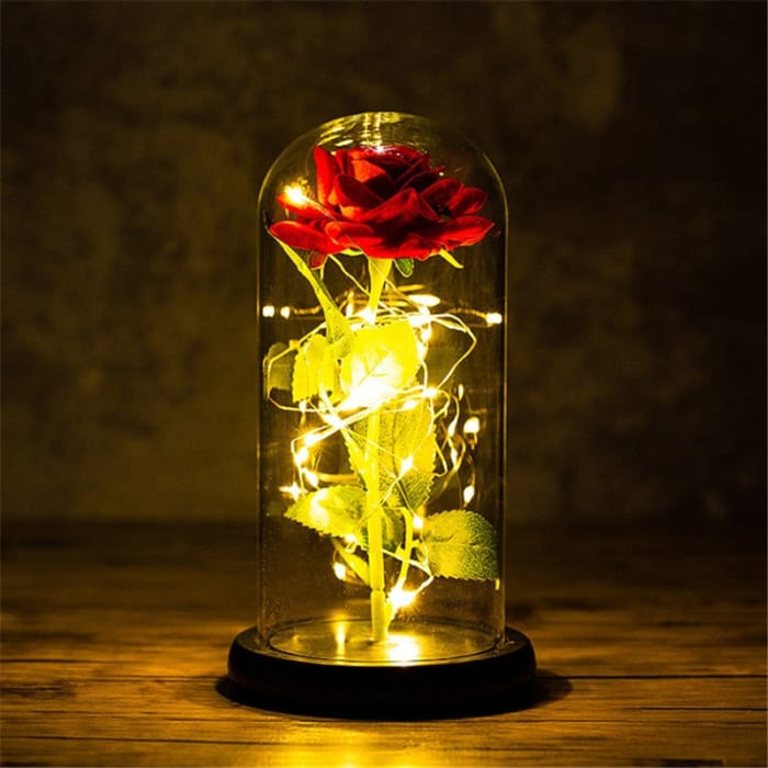 Rose LED Light In Glass - B-1 - gift