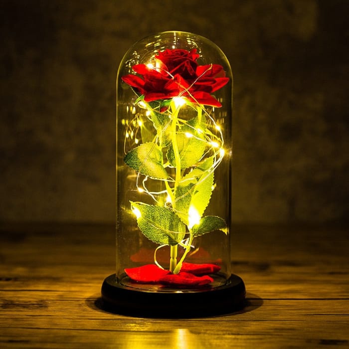 Rose LED Light In Glass - B-2 - gift