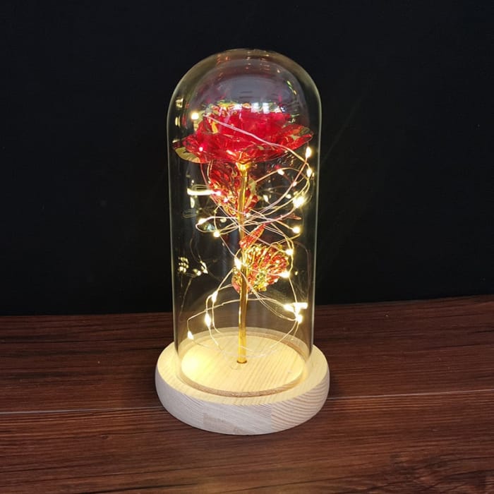 Rose LED Light In Glass - C-3 - gift