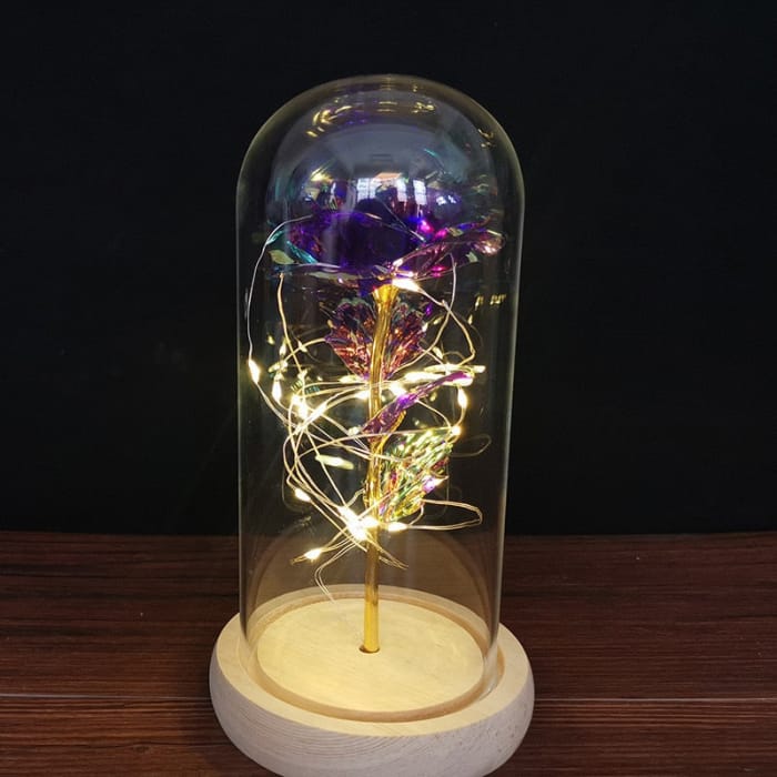 Rose LED Light In Glass - C-4 - gift