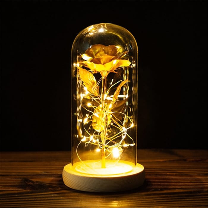 Rose LED Light In Glass - C-5 - gift
