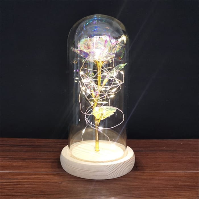 Rose LED Light In Glass - C-8 - gift