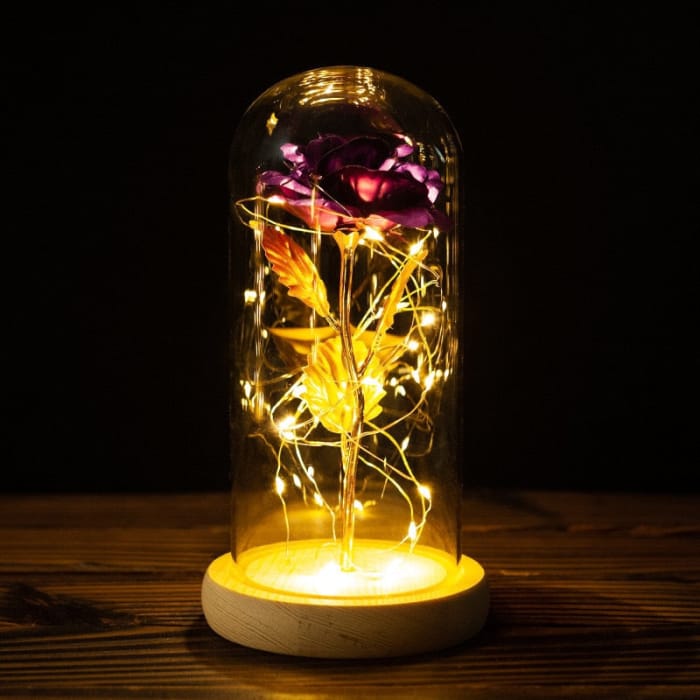 Rose LED Light In Glass - C-9 - gift