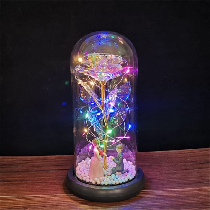 Rose LED Light In Glass - D-1 - gift