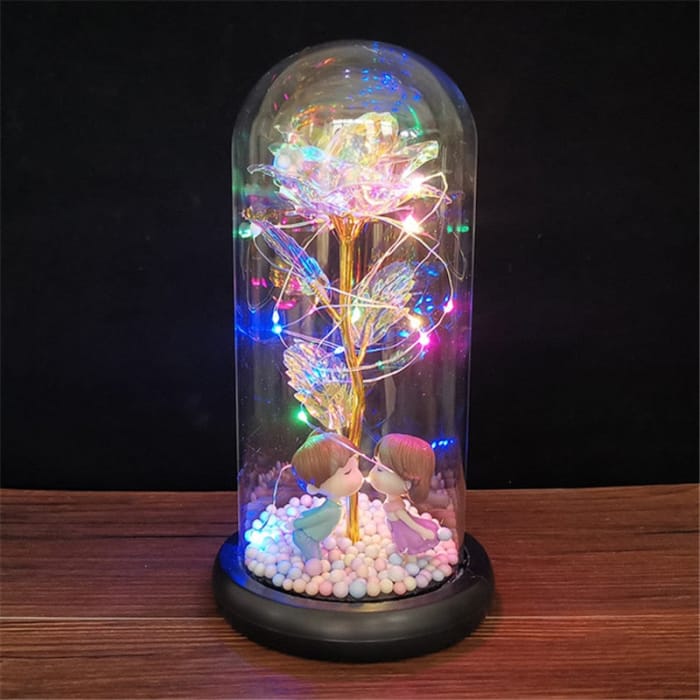 Rose LED Light In Glass - D-2 - gift