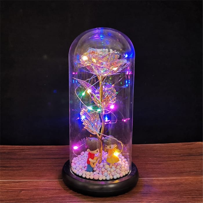 Rose LED Light In Glass - D-3 - gift