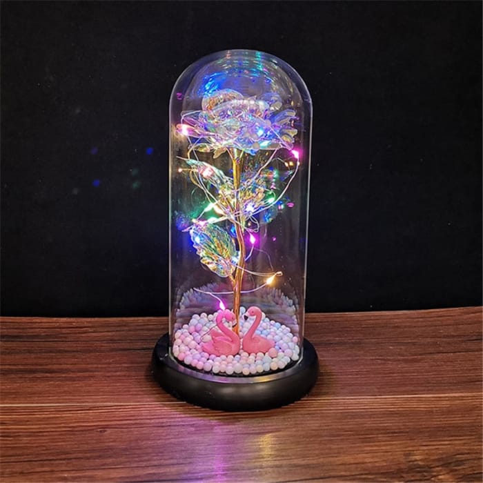 Rose LED Light In Glass - D-7 - gift