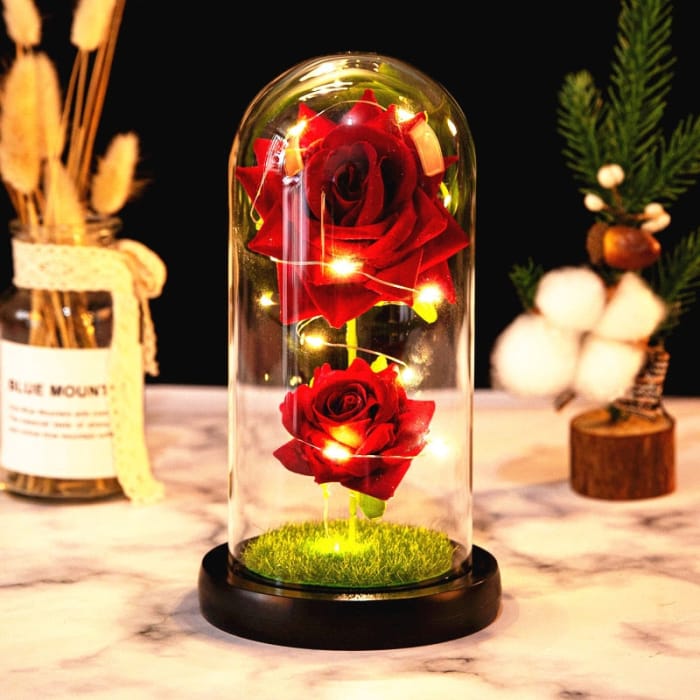Rose LED Light In Glass - F-3 - gift