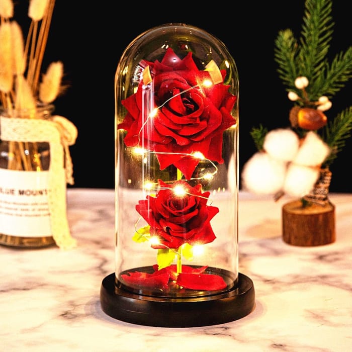 Rose LED Light In Glass - F-4 - gift