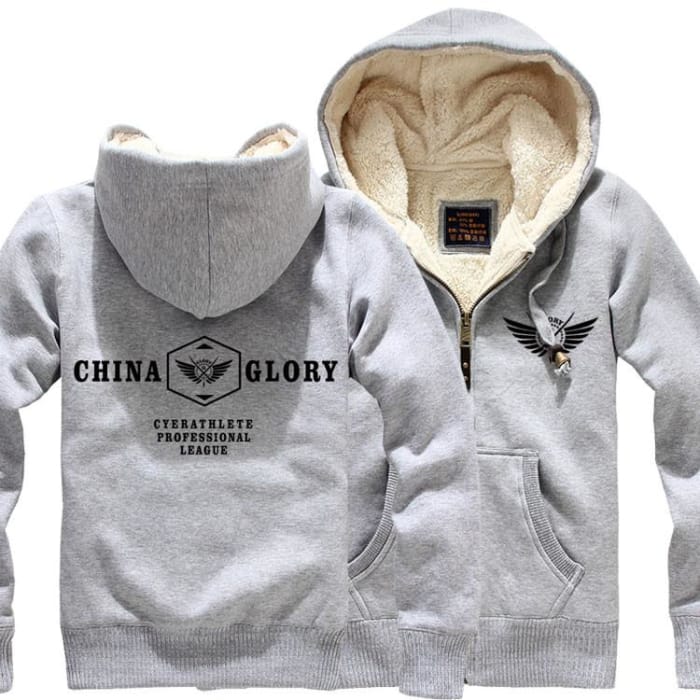 S-2XL 4 Colors Full-Time Master Thicken Fleece Hoodie Jumper CP165018 - Cospicky