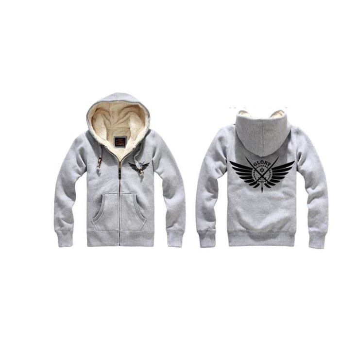 S-2XL 4 Colors Full-Time Master Thicken Fleece Hoodie Jumper CP165018 - Cospicky
