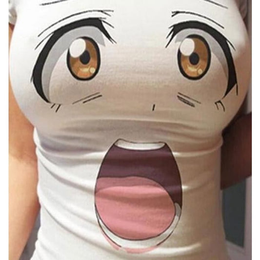 S-3XL Anime Girl Emoji Face Tshirt CP166167 - Cospicky