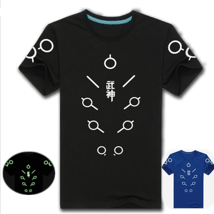 S-3XL Black/Blue Overwatch Luminous T-Shirt CP167835 - Cospicky
