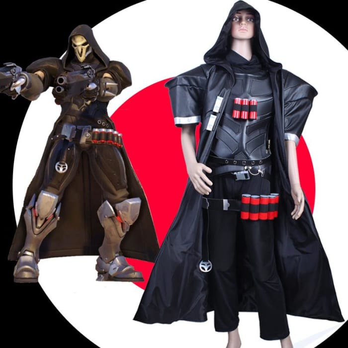 S-3XL Custom Made Overwatch Reaper Cosplay Costume CP167922 - Cospicky