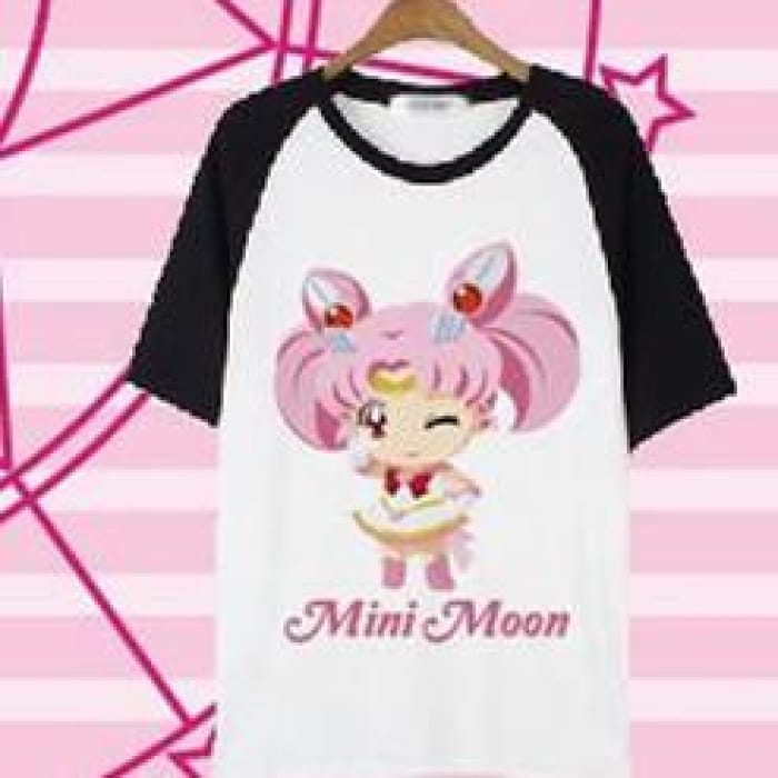 S-3XL [Sailor Moon] Chibi Moon Chibi Usa T-shirt Top CP153308 - Cospicky