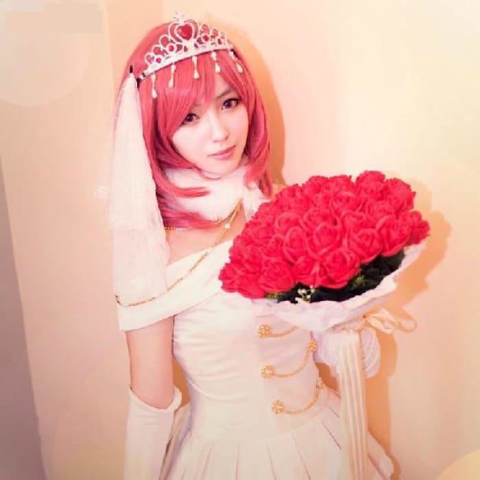 S-L Love live Nishikino Maki Wedding Cosplay Costume CP153841 - Cospicky